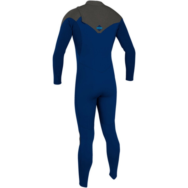 2025 O'Neill Mens Hyperfreak Comp 4/3mm Zip Free Wetsuit 4971 - Navy / Raven